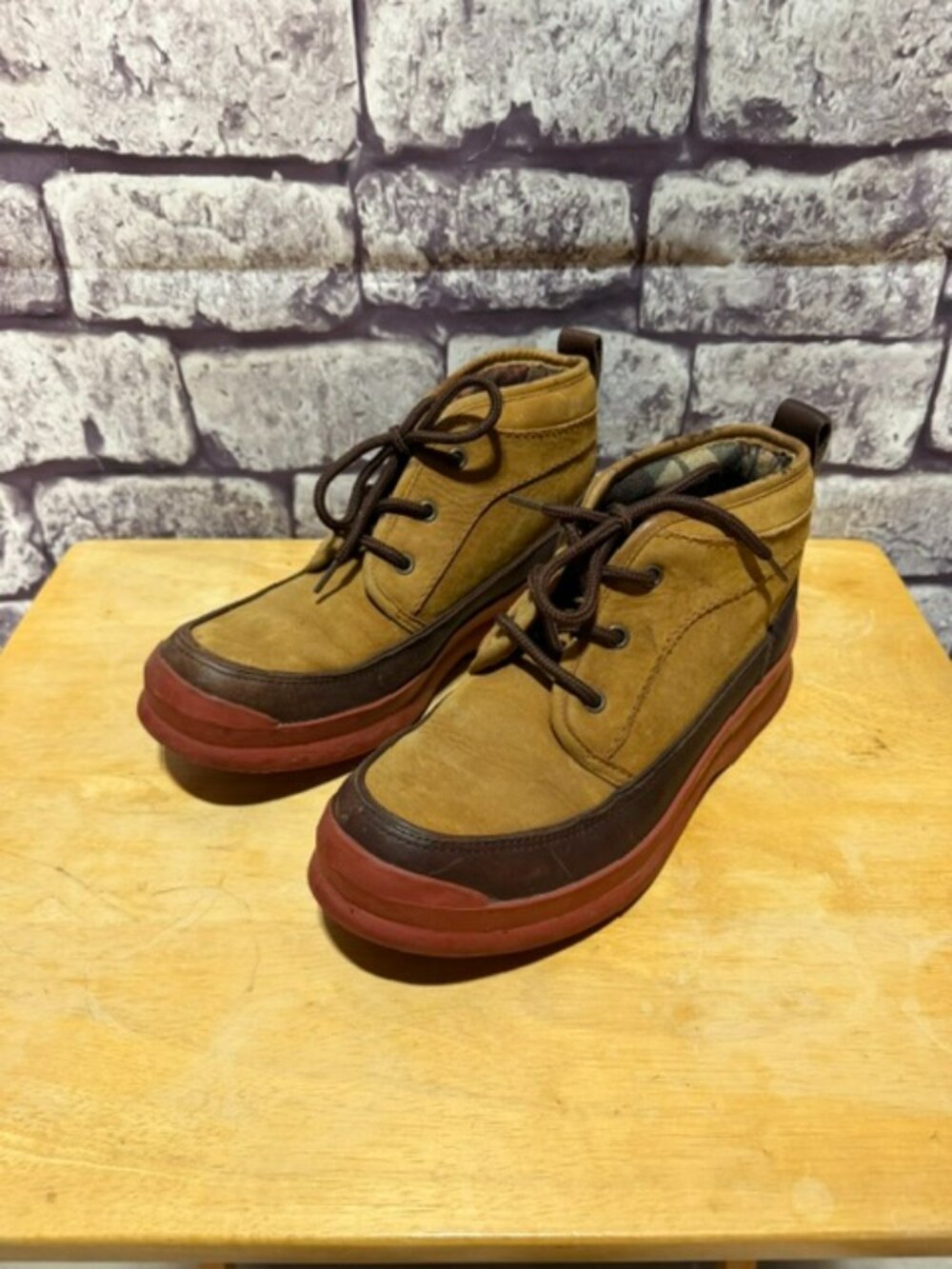 Cole Haan Brown Lace Up Ankle Boots Size 8